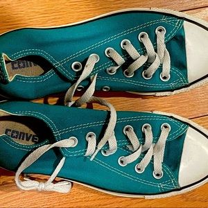 Turquoise converse size 8